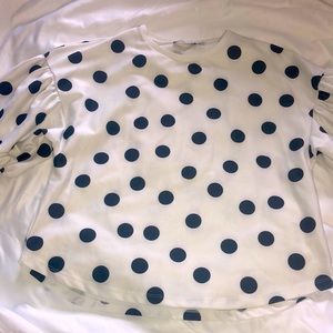 Zara polka dot top